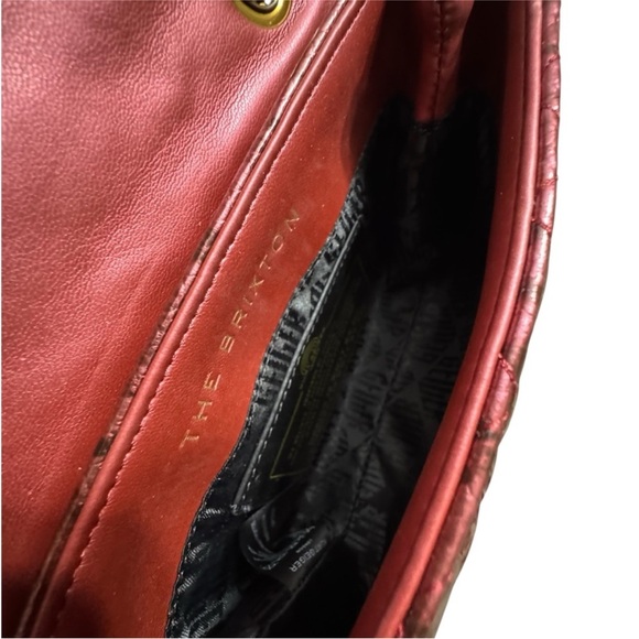 Kurt Geiger Mini Brixton Lock Bag Red Comb - Picture 11 of 13